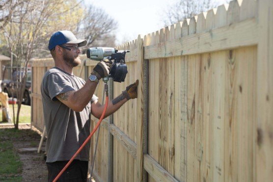 modern cedar fence